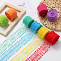 10 meters per roll 4.5cm colorful non-stretch lace trim chevron DIY fashion accessories factory direct sale