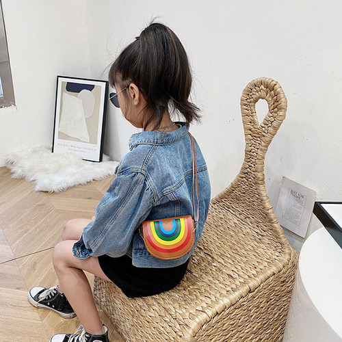 New crossbody bag, girl's small bag, fashionable kid's fashionable princess baby cartoon fashion shoulder bag storage coin purse
