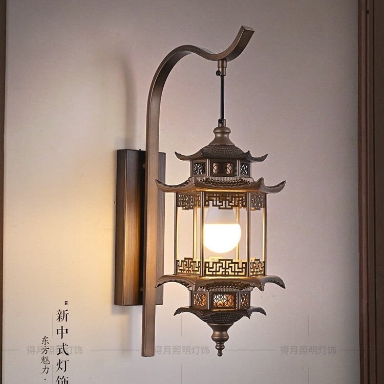 Song-Style Aesthetic Wall Lamp, Antique-Style Zen-Inspired Tea Room Architecture, Hexagonal Pavilion Wall-Mounted Lamp, Homestay Entrance Background Wall Lamp Song-Style Aesthetic Wall Lamp, Antique-Style Zen-Inspired Tea Room Architecture, Hexagonal Pavilion Wall-Mounted Lamp, Homestay Entrance Background Wall Lamp