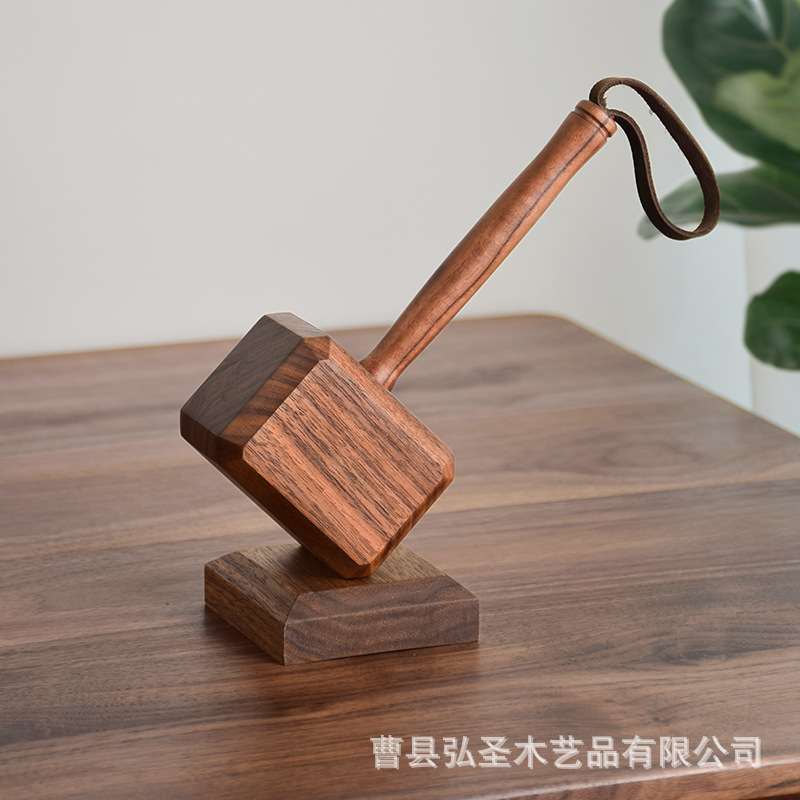 Abrebotellas de decoración creativa para el hogar color nogal, destornillador de cerveza, abridor de botellas en forma de martillo para el hogar personalizado