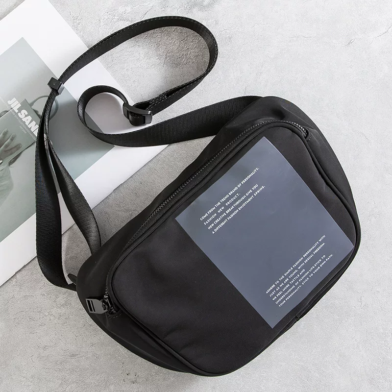 Japanese one-shoulder bag for men and women, chest bag for leisure, sports shoulder bag