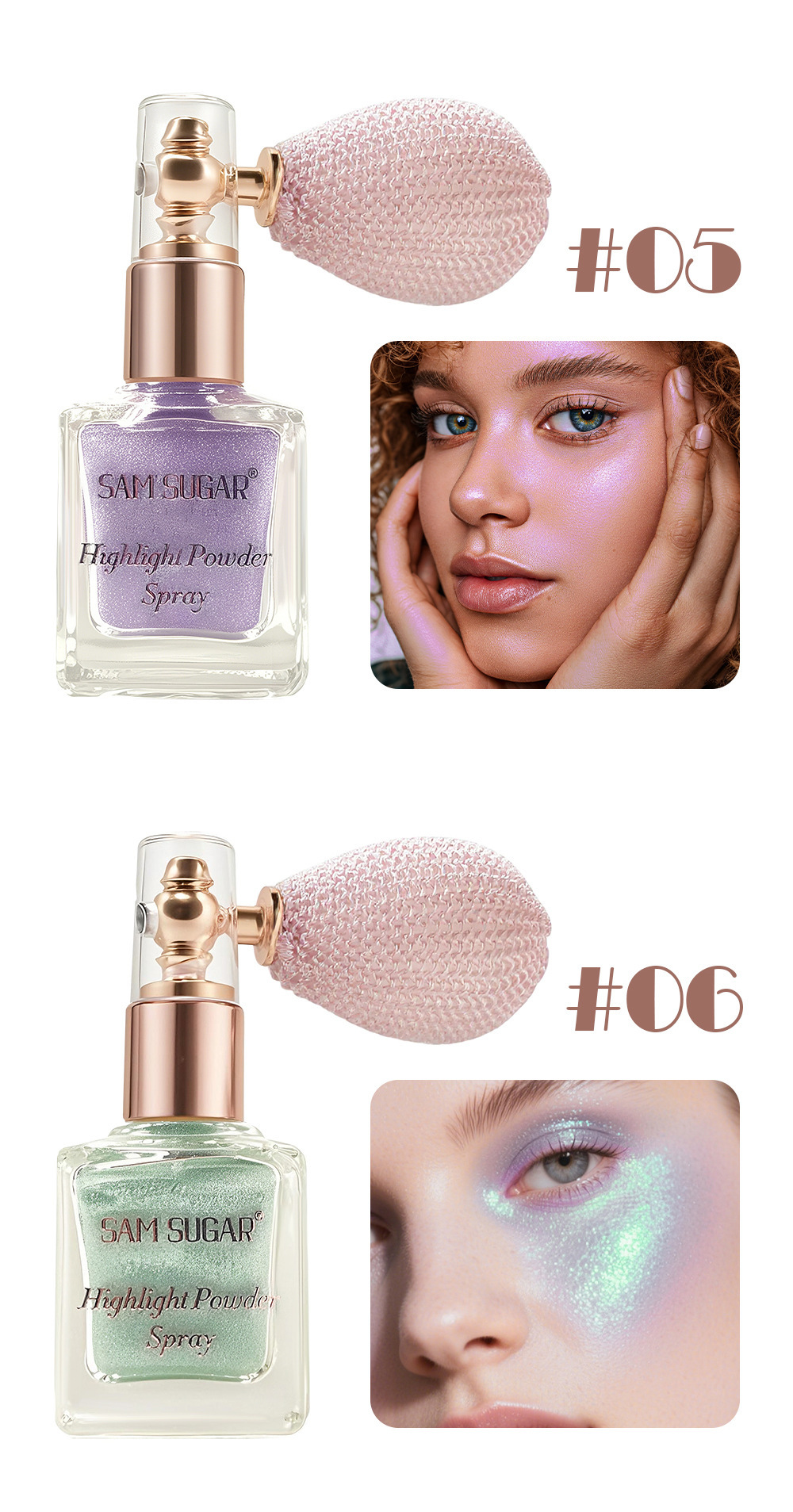 Glitzerndes Highlighter Puder Spray Für Gesicht Und Körper_voghion.com