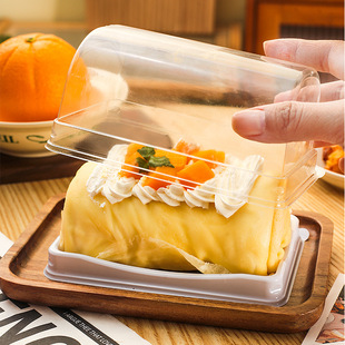 Cake roll packaging box Swiss roll cut dream dragon roll towel roll cake thickened packing box tiger skin shredded pork roll box