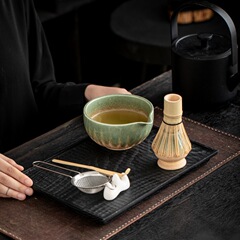 クロスボーダーセラミック抹茶ボウル注ぎ口付きグラデーションセット抹茶ツールセット百本立日本茶道