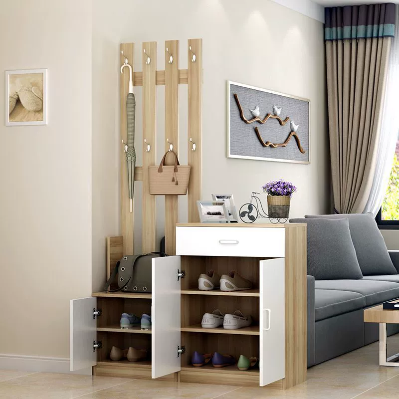Garment Rack Freestanding Shoe Cabinet Wardrobe Hanger from Yomiego