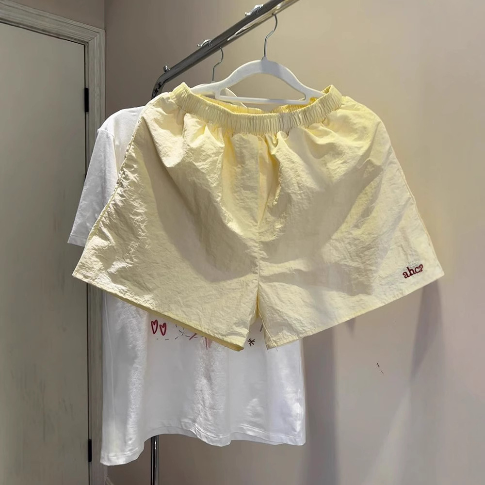 Super size 300kg American cold quick-drying sports shorts women's summer thin new casual A- shaped wide-leg hot pants