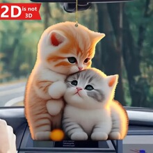 B 73351 Cute Acrylic Cat Pendant Keychain �ɰ�è��Ҽ�