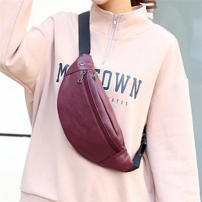 pu Inclined shoulder bag new pattern Waist pack Versatile Chest pack men and women Cashier Business capacity motion leisure time Mobile phone bag