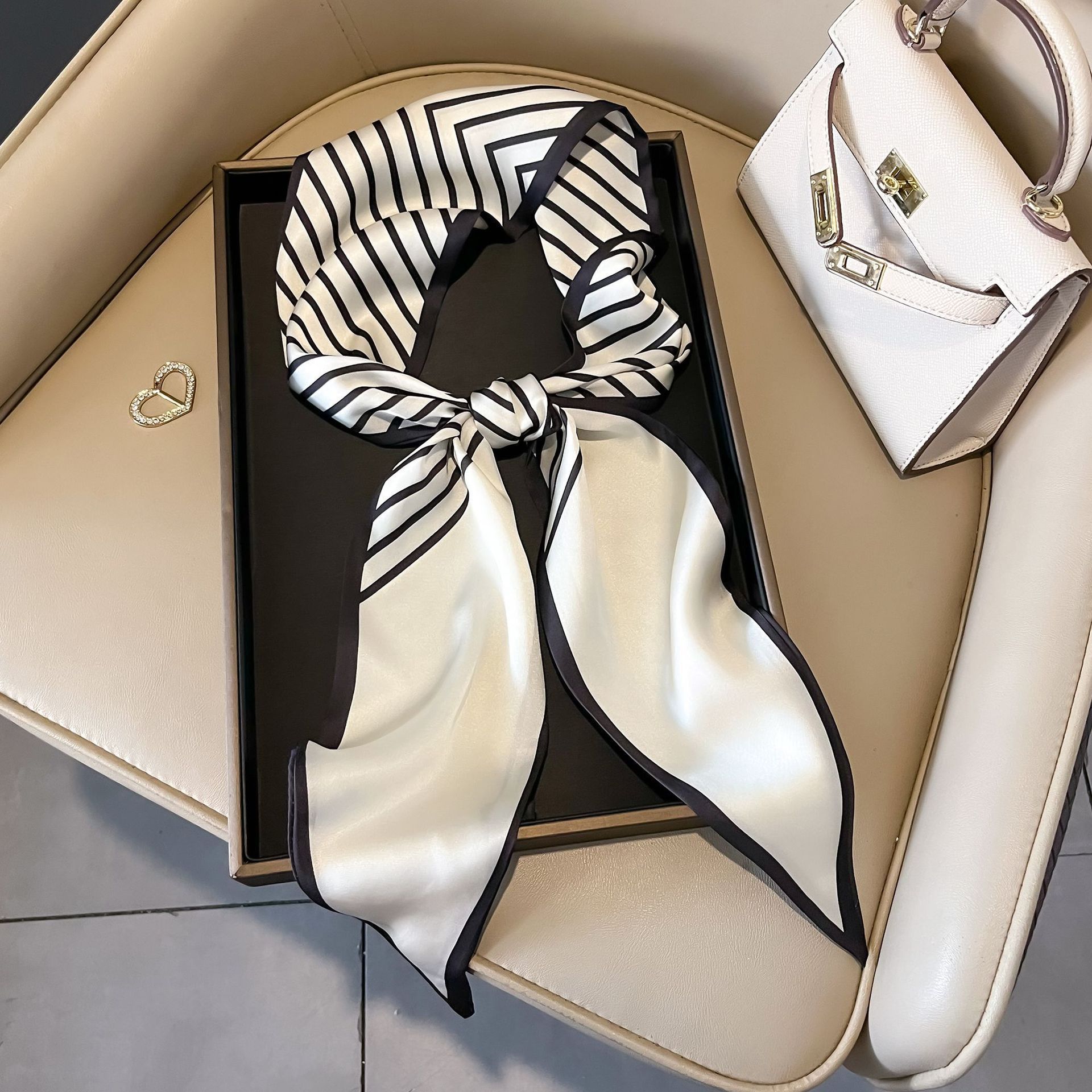 Nuevo caju pequeño cinturón de bufandas onduladas caju multifuncional cinturón de pelo de alta calidad bufandas profesionales