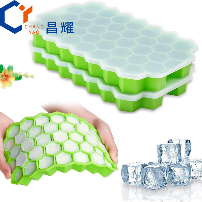 Honeycomb ice cube ice cube box DIY37 ice stick mold silicone ice cube mold with cover honeycomb creative ice box Honeycomb ice cube ice cube box DIY37 ice stick mold silicone ice cube mold with cover honeycomb creative ice box