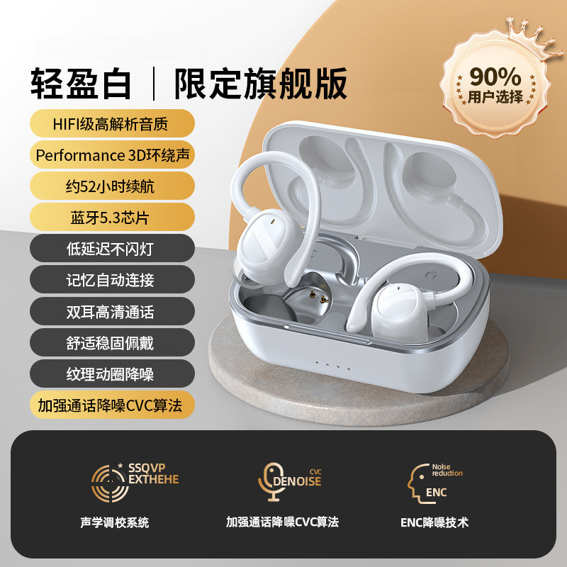 2025新款蓝牙耳机高音质降噪无线挂耳式骨传导运动跑步超长续航|undefined