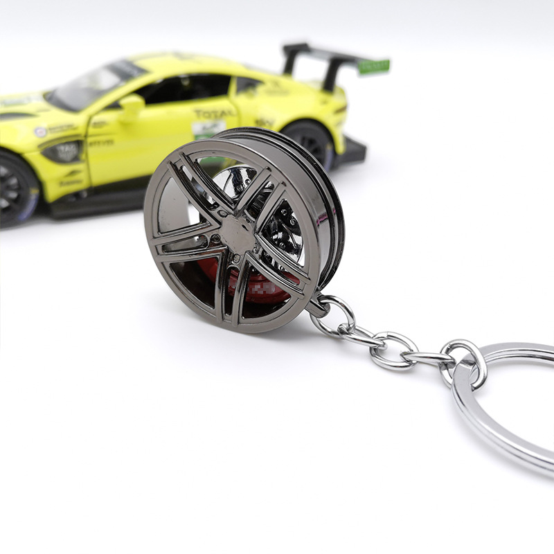 国境を越えた対外貿易TE37 BBSハブキーホルダー車ファン改造ブレーキディスク付き金属ハブ車ストラップ