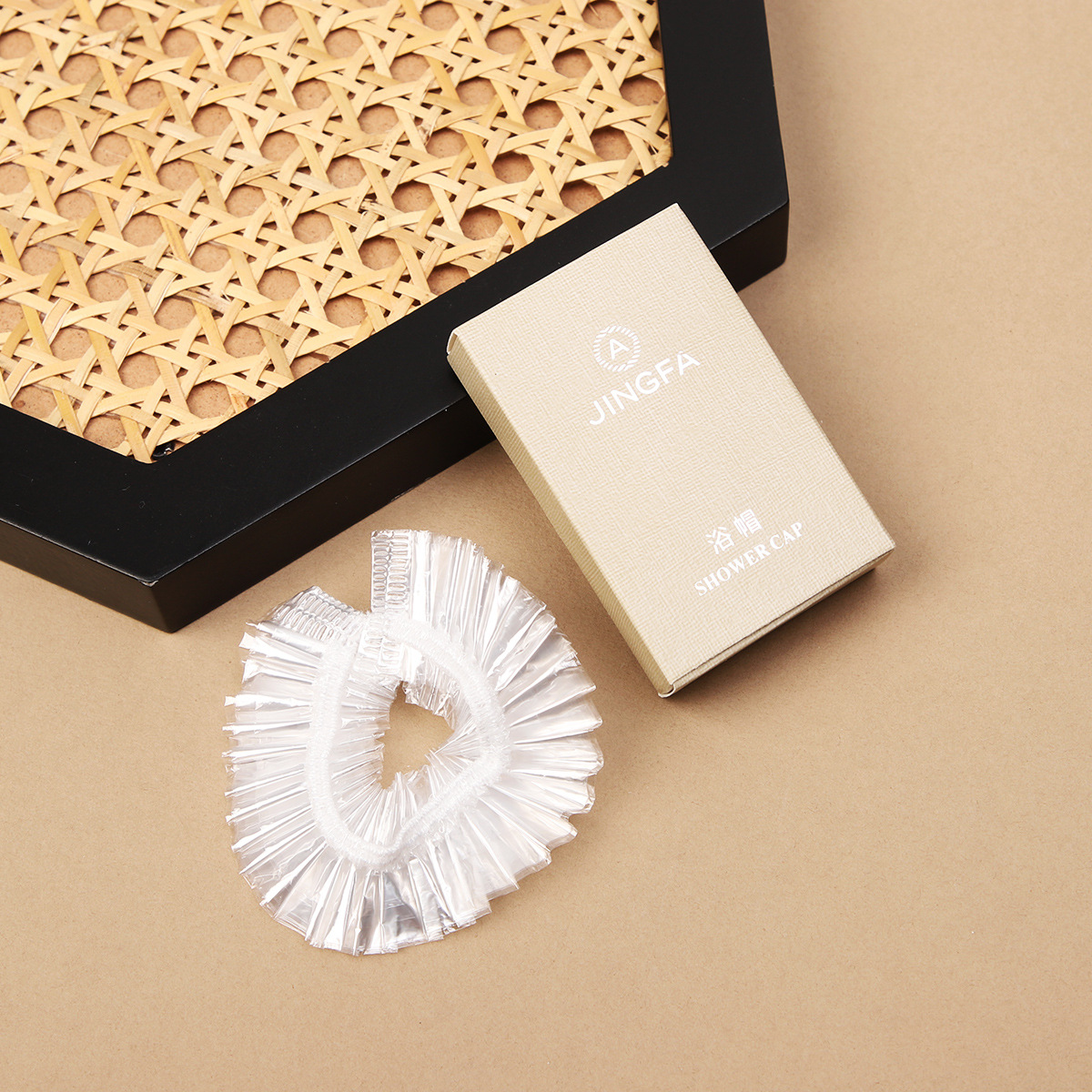 Hotel desechable cepillo de dientes de dientes de cabello suave conjunto de artículos de higiene beige caja de tarjetas estrella residencial hotel al por mayor