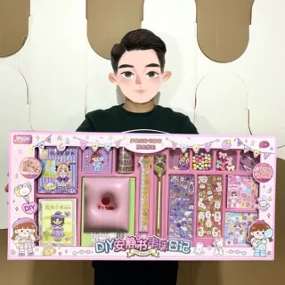 女孩大礼盒DIY安静书串珠日记早教益智儿童玩具机构积分续费批发