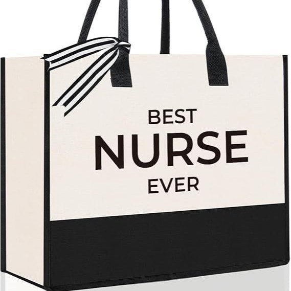NURSE キャンバストートバッグ 母の日 クリスマスギフト 花嫁 看護師 ハンドバッグ キャンバスバッグ カスタムハンドバッグ|undefined