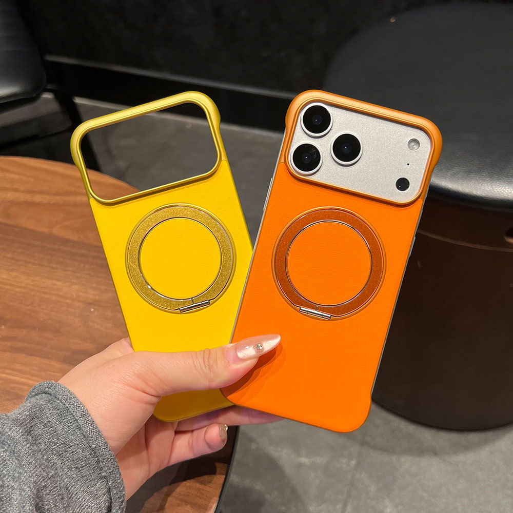 Custodia protettiva ultra sottile senza cornice, compatibile con iPhone 17, Huawei e Xiaomi, con adesivi in pelle e supporto._voghion.com