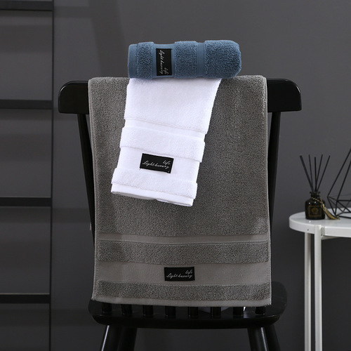 Cross-border wholesale Hilton towels hotel face towels hotel homestay pure cotton thick absorbent household 100% cotton towels