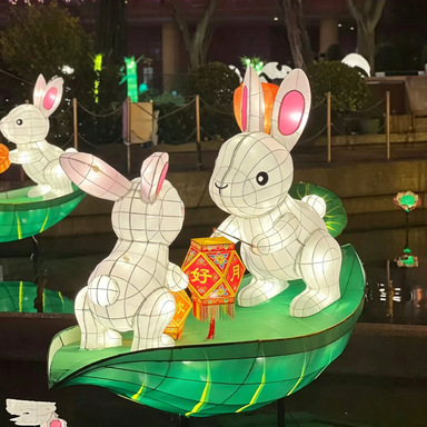 2026 Mid-Autumn Festival Large-Scale Lanterns and Colorful Lights Outdoor Square Lantern Exhibition Design and Production of Finished Lanterns