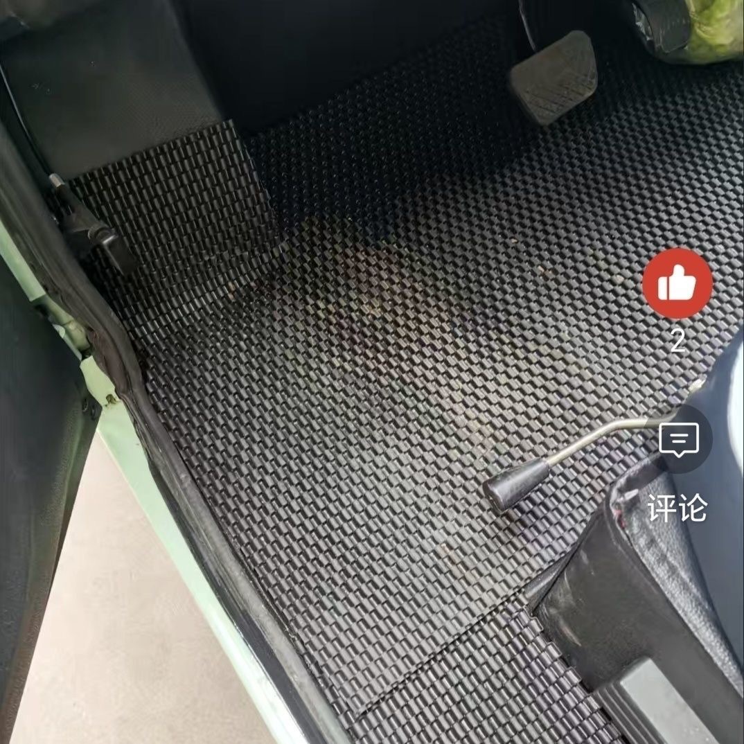 Car and truck floor mats for driver and passenger, can be cut to fit, universal for electric three-wheel and four-wheel vehicles, waterproof, wear-resistant, and non-slip