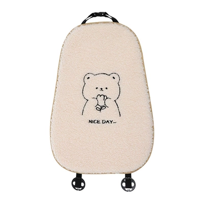Plush Warm and Comfortable Thickened | Seat cushion, seat cover - steamed-velvet-cushion-bear-backrest