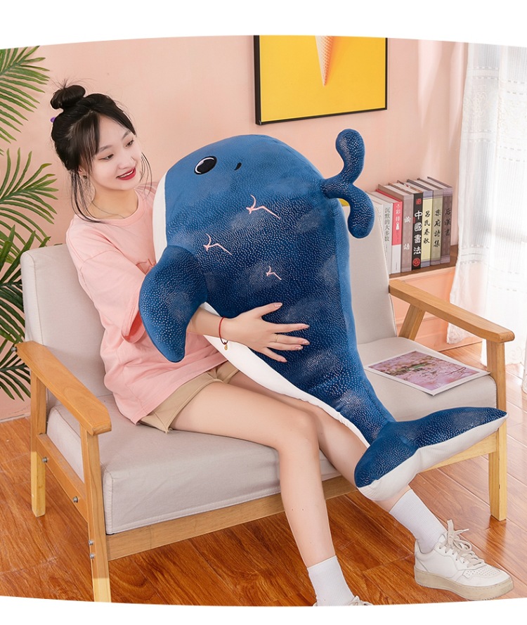 New Whale Pillow Plush Toy Large Whale Doll Children's Birthday Gift Decoration Company Annual Meeting Doll