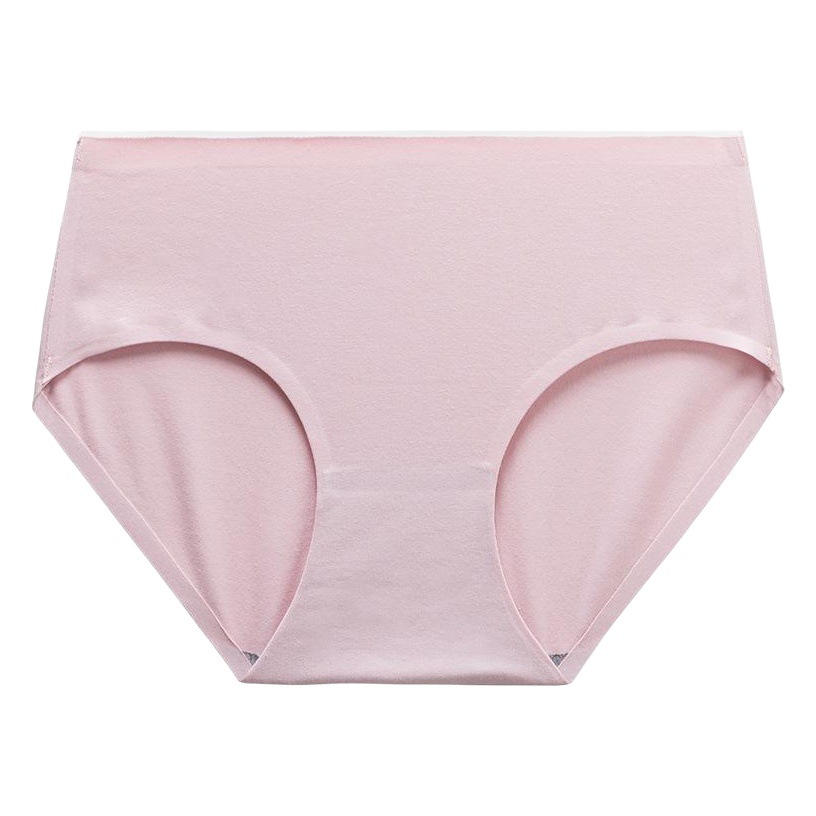 Ropa interior de mujer nueva de una pieza de algodón cintura media más tamaño calzoncillos de mujer ropa interior antibacteriana de color sólido para estudiantes