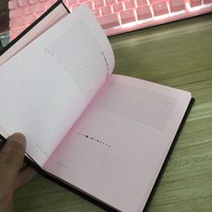 ミントチョコレート A6 レザーノート グリーンインナー ハイインス 学生スケジュールノート
