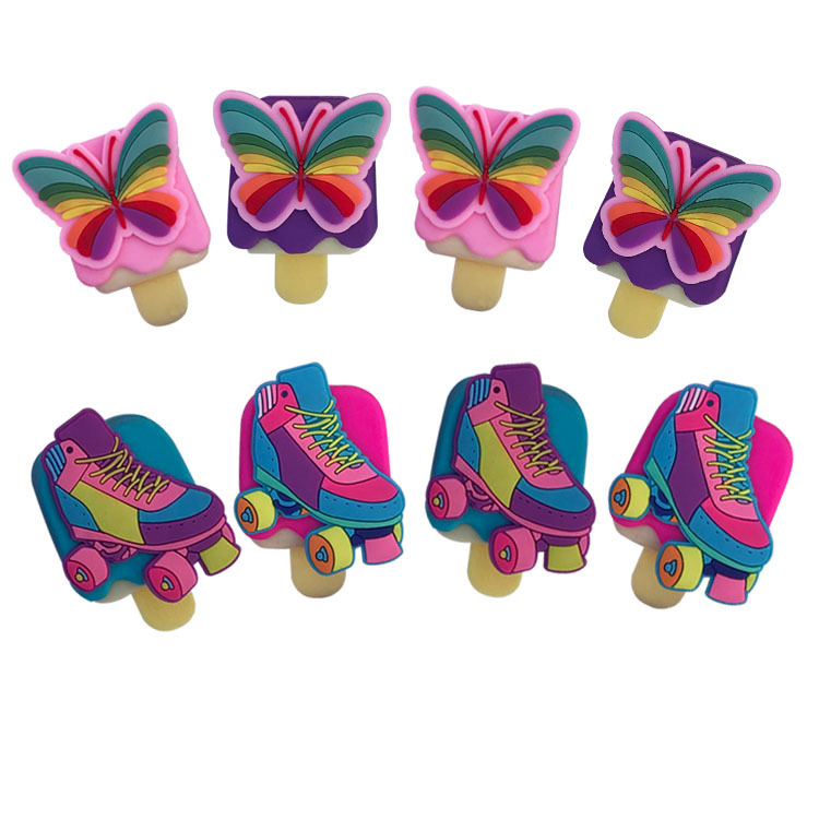 创意卡通唇膏套制做PVC软胶硅胶儿童唇蜜套创意口红化妆品保护套