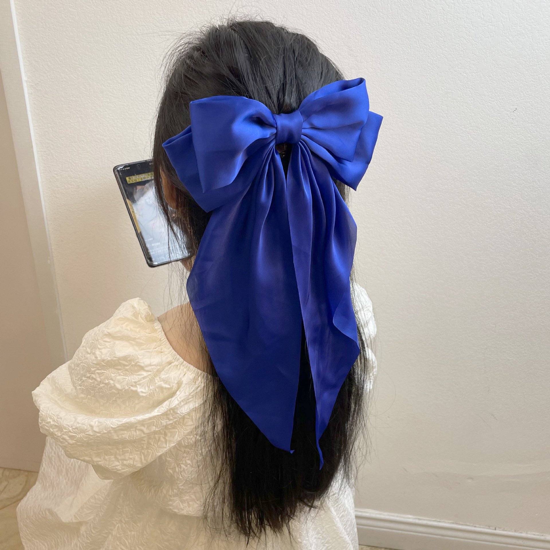 Women's Elegant Glam Bow Knot Satin Hair Clip display picture 11