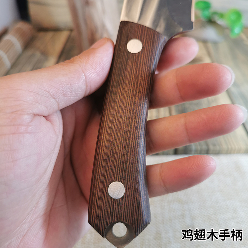 Yangjiang directo de fábrica cuchillo de carne de mano cuchillo de corte de carne de barbacoa portátil al aire libre con funda de cuchillo