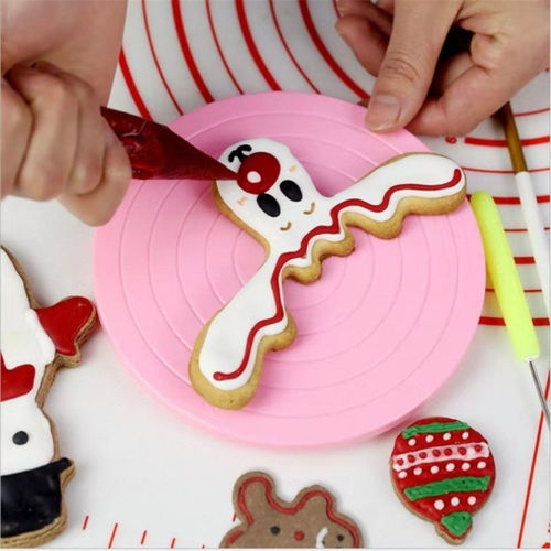 Fondant frosting cookies mini turntable small turntable sugar flower coloring painting stroke baking cake decorating turntable