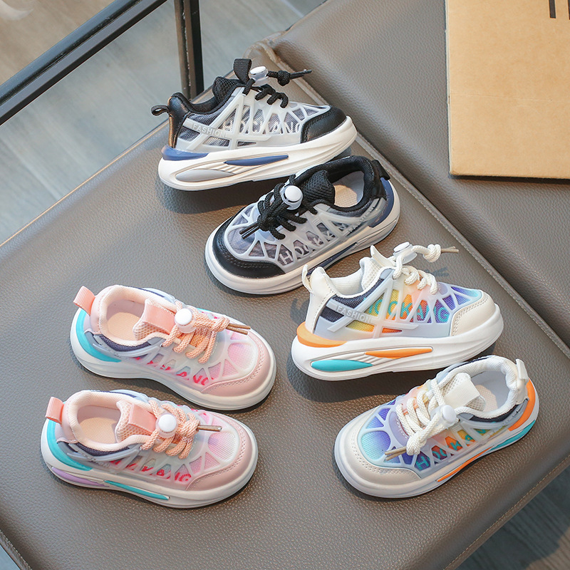 Calzado deportivo infantil para primavera y otoño, zapatos para niños con suela blanda, transpirables, ligeros, casuales y a la moda, zapatos para bebés, niños y niñas, venta al por mayor.