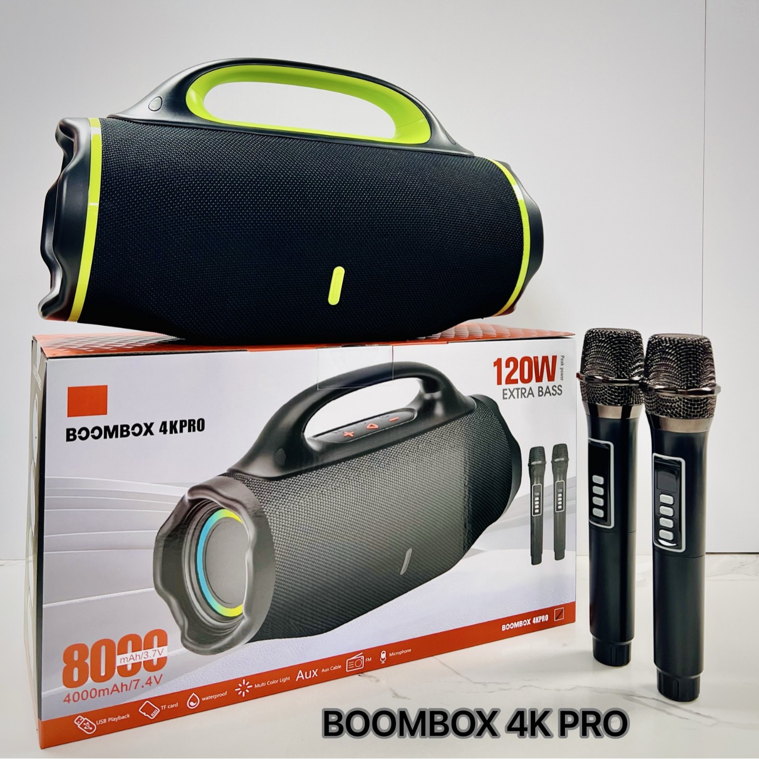 Boombox4 Pro Music Battle God 4Th Generation Bluetooth Speaker Portable Subwoofer Karaoke Set Audio