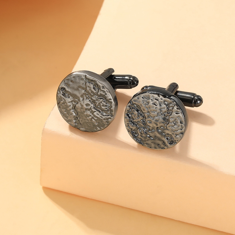 Fashionable Irregular Surface Cufflinks For Men And Suits_voghion.com