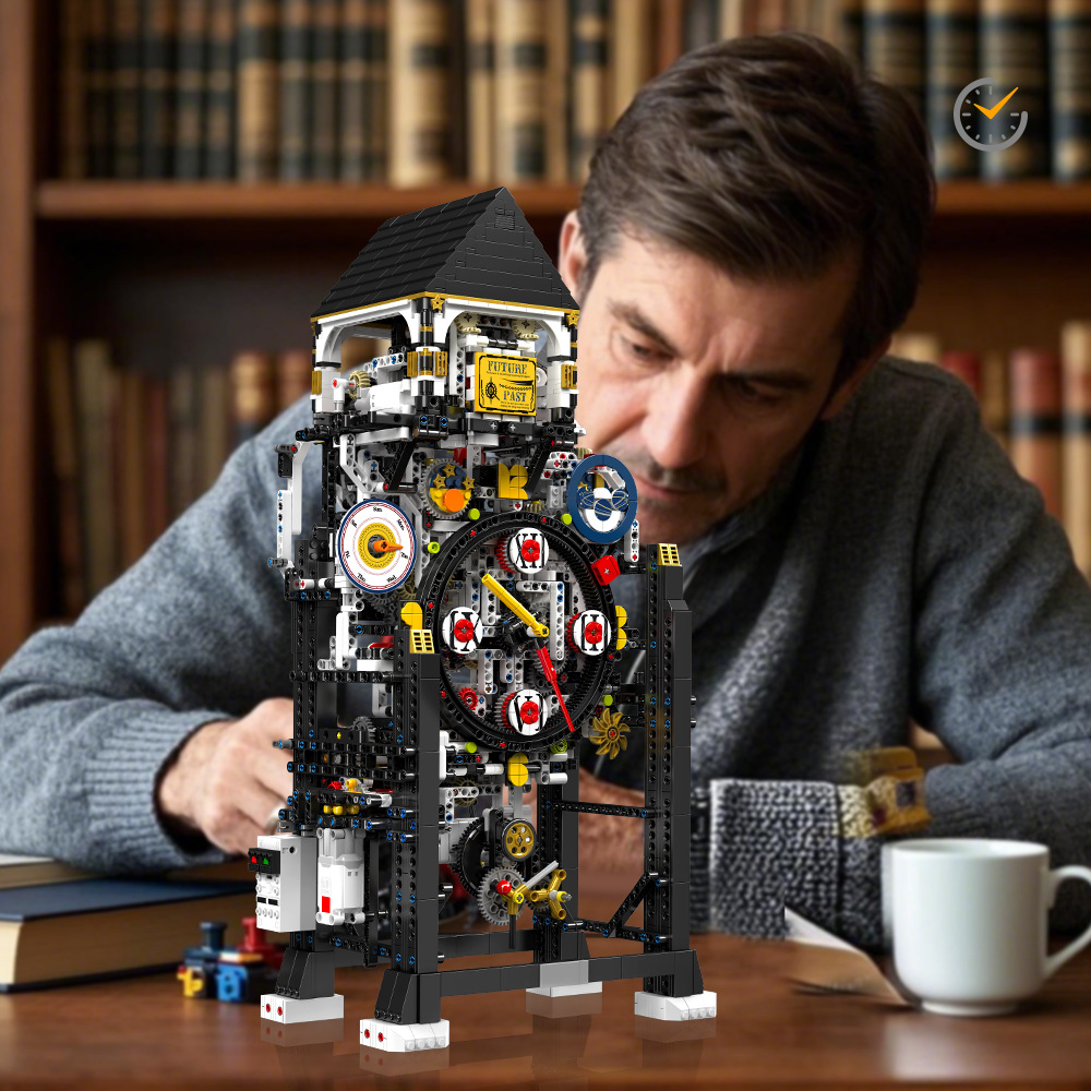 Yuxing Watch Series 10159 Cyberpunk Reloj Bloques de construcción eléctricos Juguetes Rompecabezas para niños