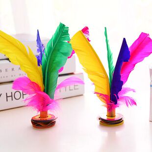 Feather Shuttlecock Fitness Children Primary School Students Resistant Tendon Competition Flower Shuttlecock Adult Weight Loss Shuttlecock Chicken Feather