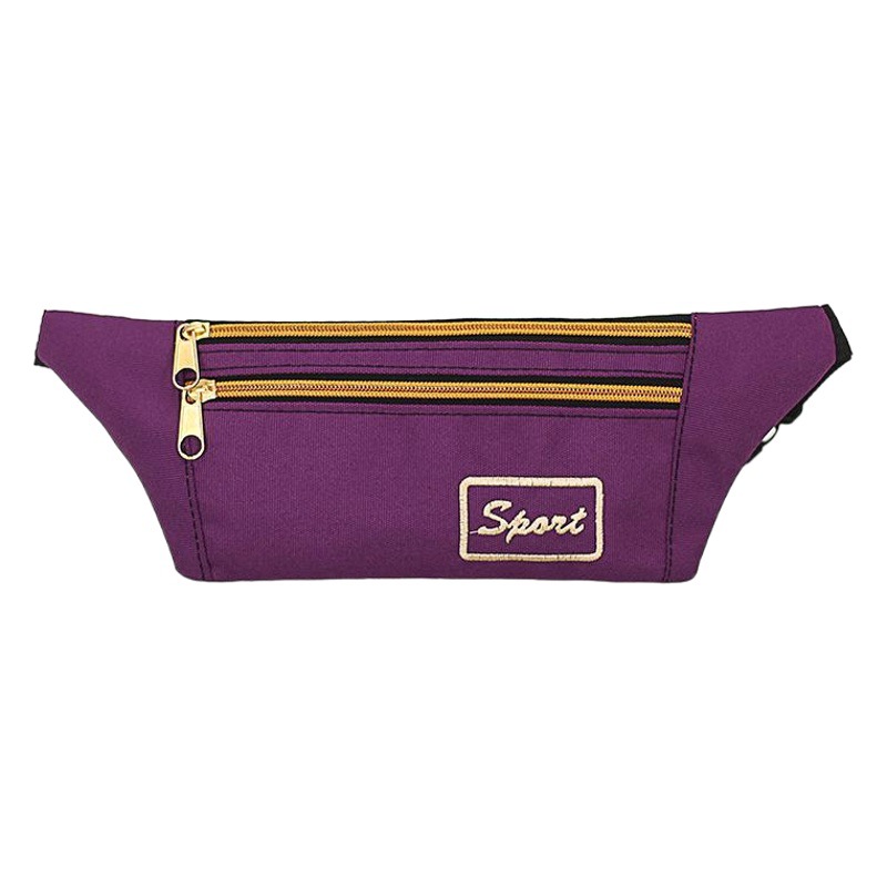 Casual Waist Bag with Print for Men and Women, Outdoor Crossbody Bag, Running Sports Embroidered Waist Bag, Waterproof Bag for Leisure Travel