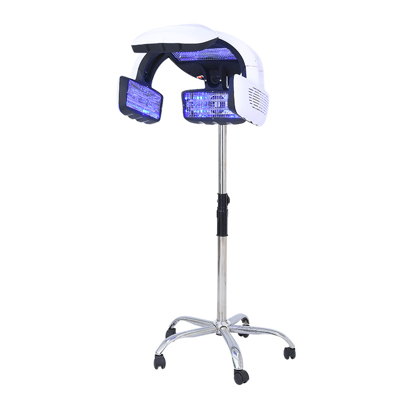 Pie de hierro vertical (luz azul)