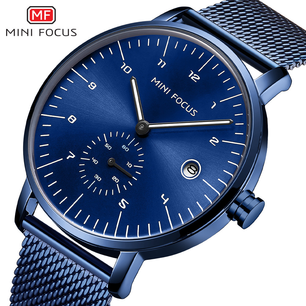 Mini Focus Brand Watch Casual Men's Watch Calendar Waterproof Milanese Mesh Strap Men's Watch 0303g Mini Focus Brand Watch Casual Men's Watch Calendar Waterproof Milanese Mesh Strap Men's Watch 0303g