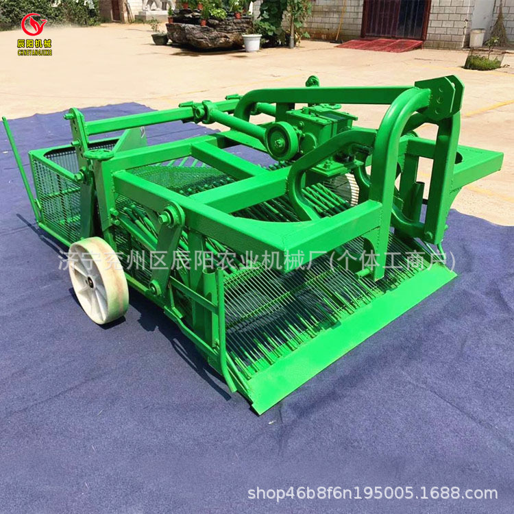 甘肃热销花生震动收获机起垄地麦茬地花生收获机四轮配套独头蒜收