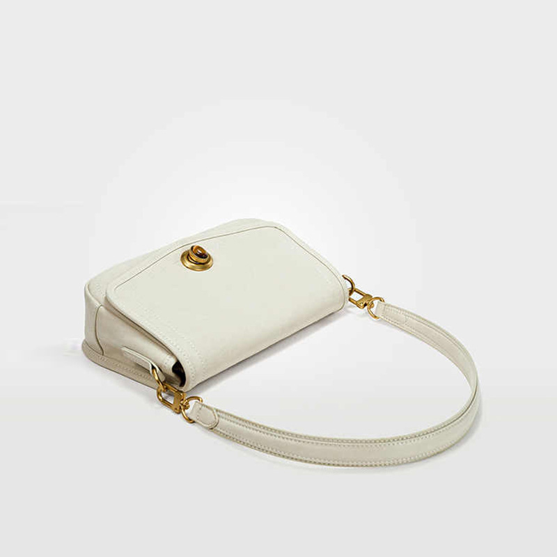 2026 New French Style Underarm Bag Luxury Niche Cowhide Shoulder Bag Genuine Leather Handbag Fashion Small Square Bag - Thumbnail 5