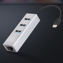 Type-C3.0�����о�ǧ�׾W���D�Q��USB3.0HUB�DRJ45�W�ڼ�����