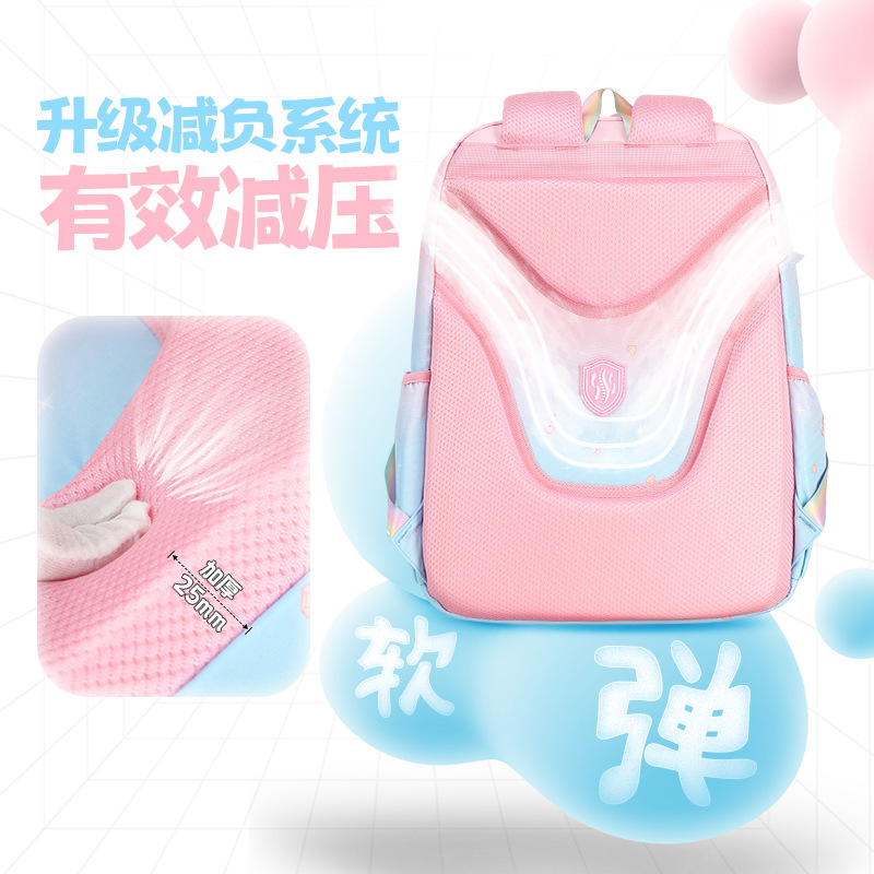 Mochila escolar Shaodong para niños de primaria, mochila de gran capacidad, tela Oxford de alta calidad para niñas, nueva.