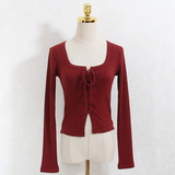 Чистое желание стиль квадратного воротника.