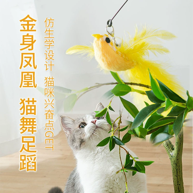 Перья забавные кошачьи палочки Домашние животные от привет, чтобы снять скуку, можно заменить голову, чтобы удлинить кошачий котенок игрушечные принадлежности