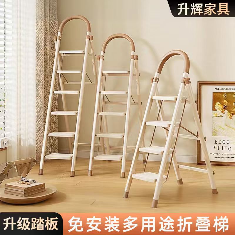 escalera en zigzag plegable doméstica escalera de escalada interior pequeña escalera portátil ligera multifuncional escalera de movimiento de vivienda
