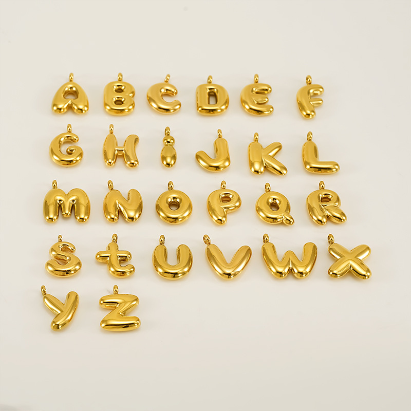 Daily Occasion 1 Piece 304 Stainless Steel Bubble Letter Pendant