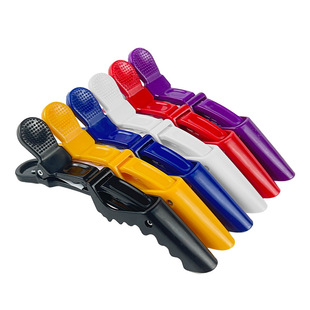 Cross-border duckbill clip hair salon large plastic hair clip non-slip hair tools perm partition crocodile clip