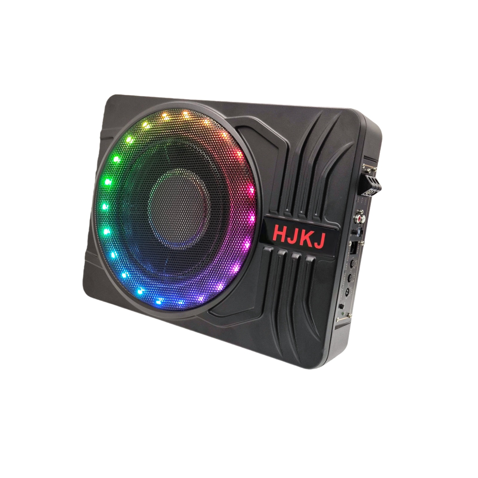 Car Subwoofer with Light 10inch High-Power Aluminum Alloy 12V Car Universal Speaker Ultra-Thin Subwoofer under the Seat