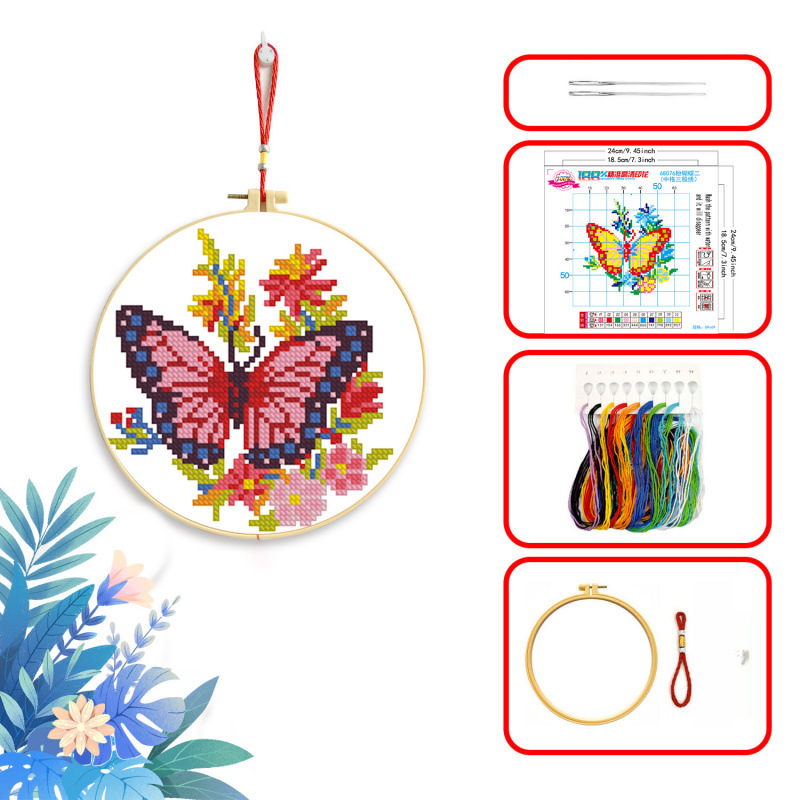 Mona Lisa Royal Cross Stitch Butterfly Collection Nueva decoración simple Entrada hecha a mano Sala de estar Punto de cruz Piezas pequeñas image 7